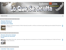 Tablet Screenshot of loqueseoculta.informe25.com